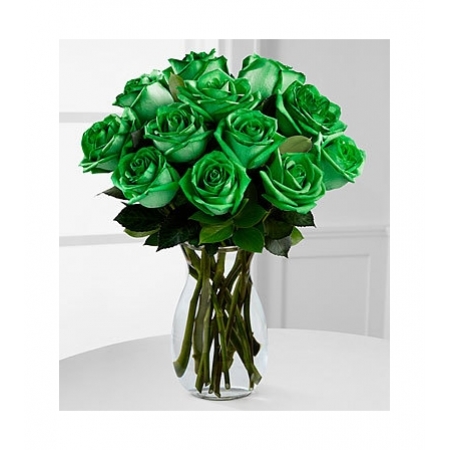 Double Dip Green - 12 Stems Vase